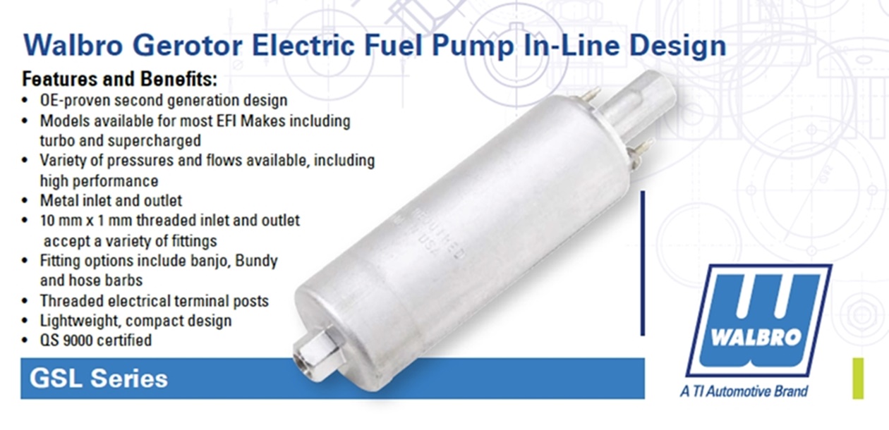 Walbro GSL Series Inline Fuel Pumps GSL392